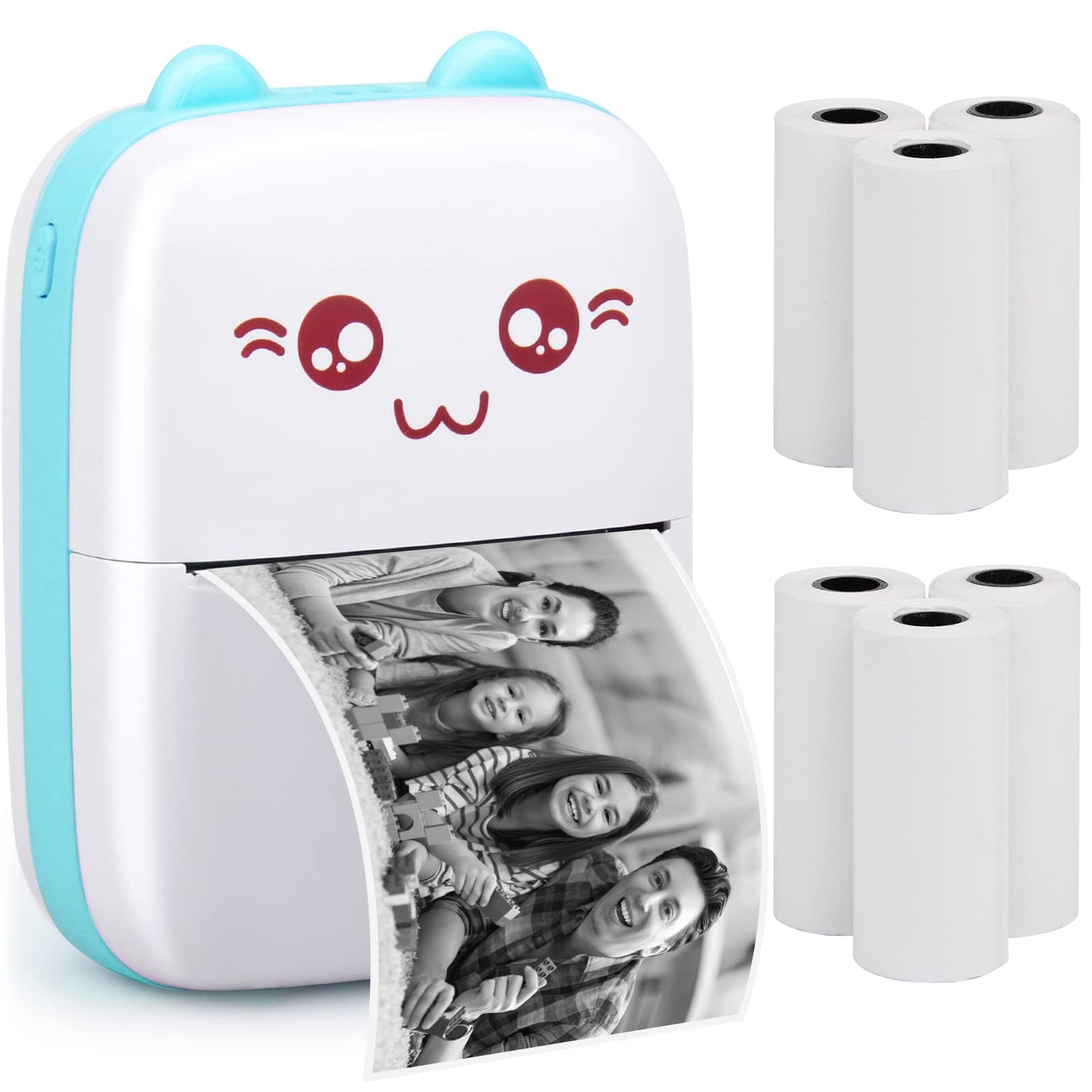 Mini Portable Pocket Printer - Rechargeable Bluetooth Printer