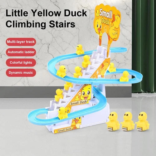 Fun Duck Climbing Toy With Baby Safety Helmet For Free