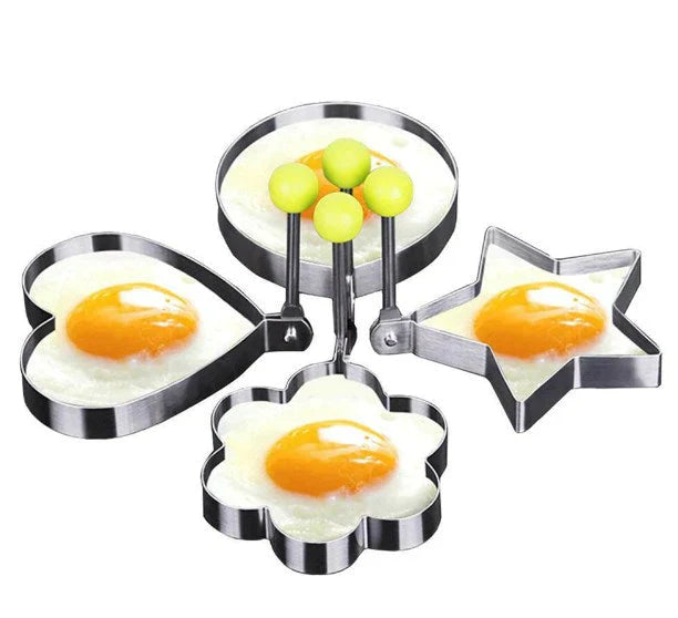 Stainless Steel Fried Egg Molds - Set of 4