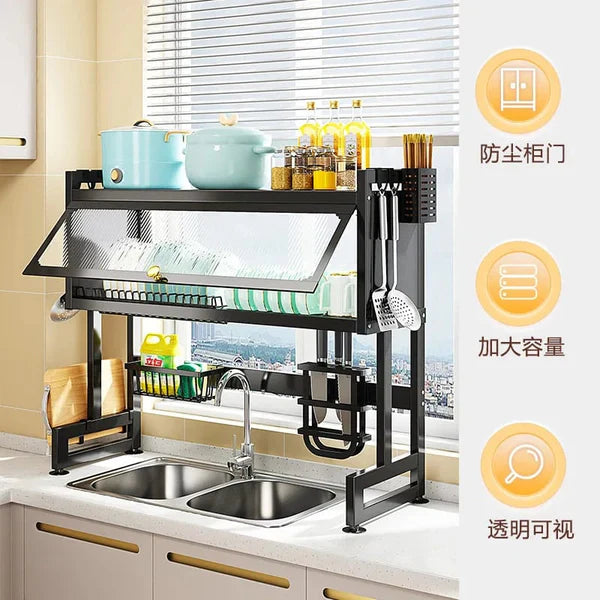 Multifunction Expandable Over Sink Rack